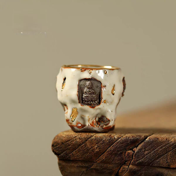 Shino Ware Dunhuang Handcrafted Collection Tea Set