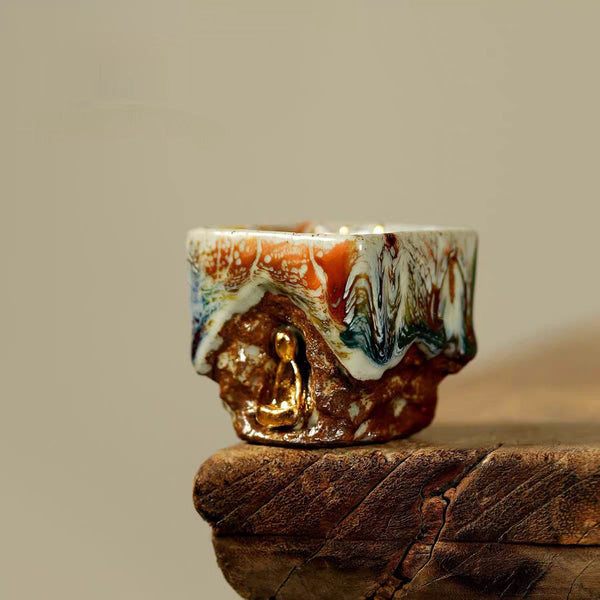 Shino Ware Lotus Heart Zen Retreat Series - Handcrafted Tea Set